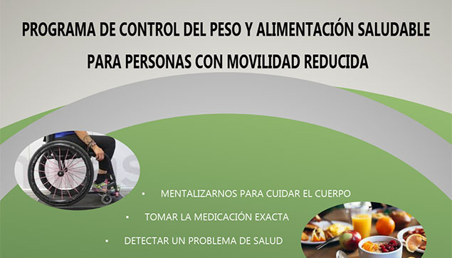 Programa de control del peso y alimentación saludable para personas con movilidad reducida