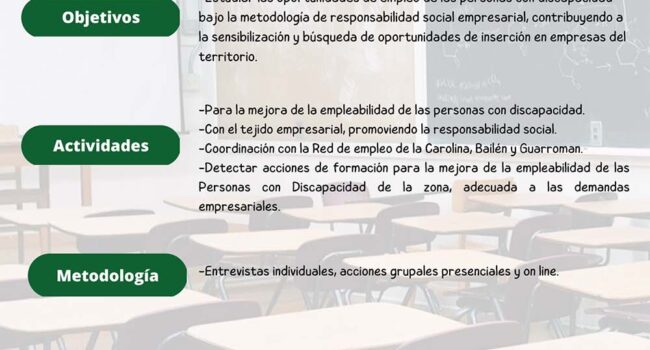 Promoción del empleo para personas con discapacidad