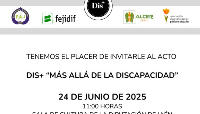 Tenemos el placer de invitarle al acto DIS+ 