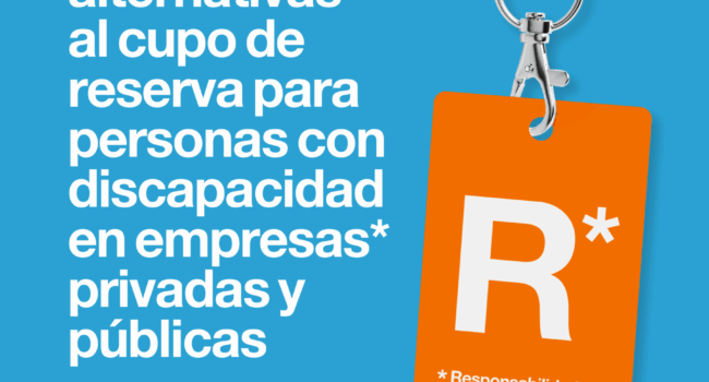 JORNADAS: «MEDIDAS ALTERNATIVAS AL CUPO DE RESERVA PARA PERSONAS CON DISCAPACIDAD EN EMPRESAS PRIVADAS Y PÚBLICAS»